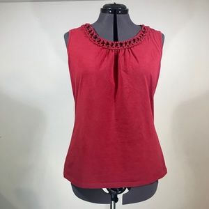 Croft & Barrow Women's Cranberry Sleeveless Tank
